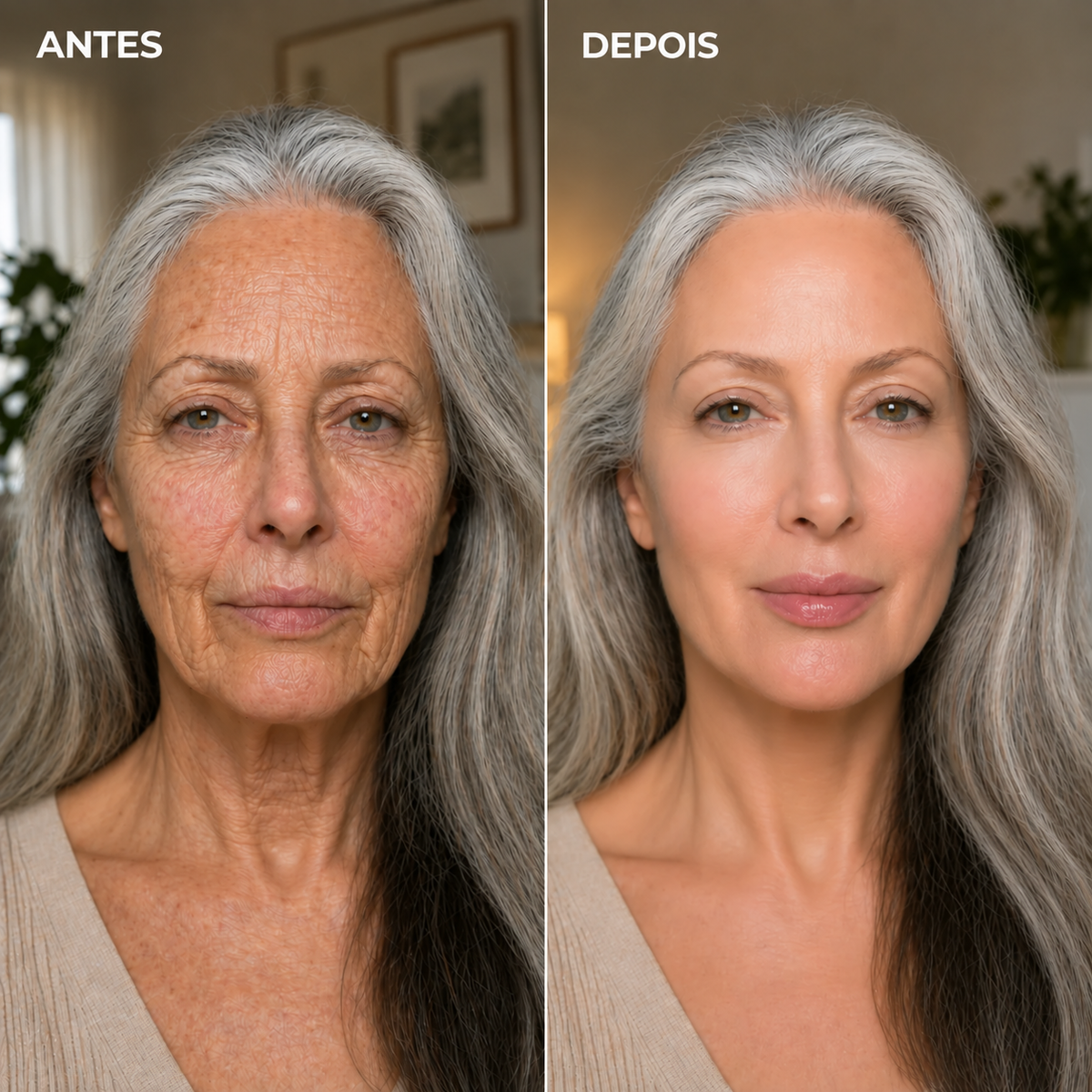 Antes e depois