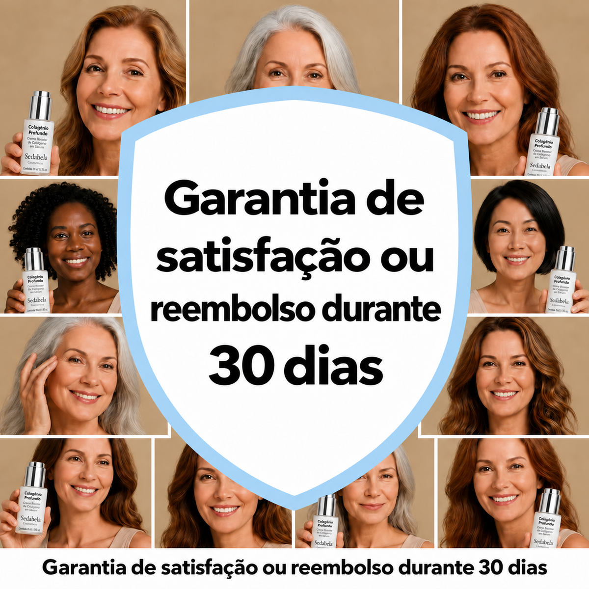 Garantia de satisfação ou reembolso durante 30 dias