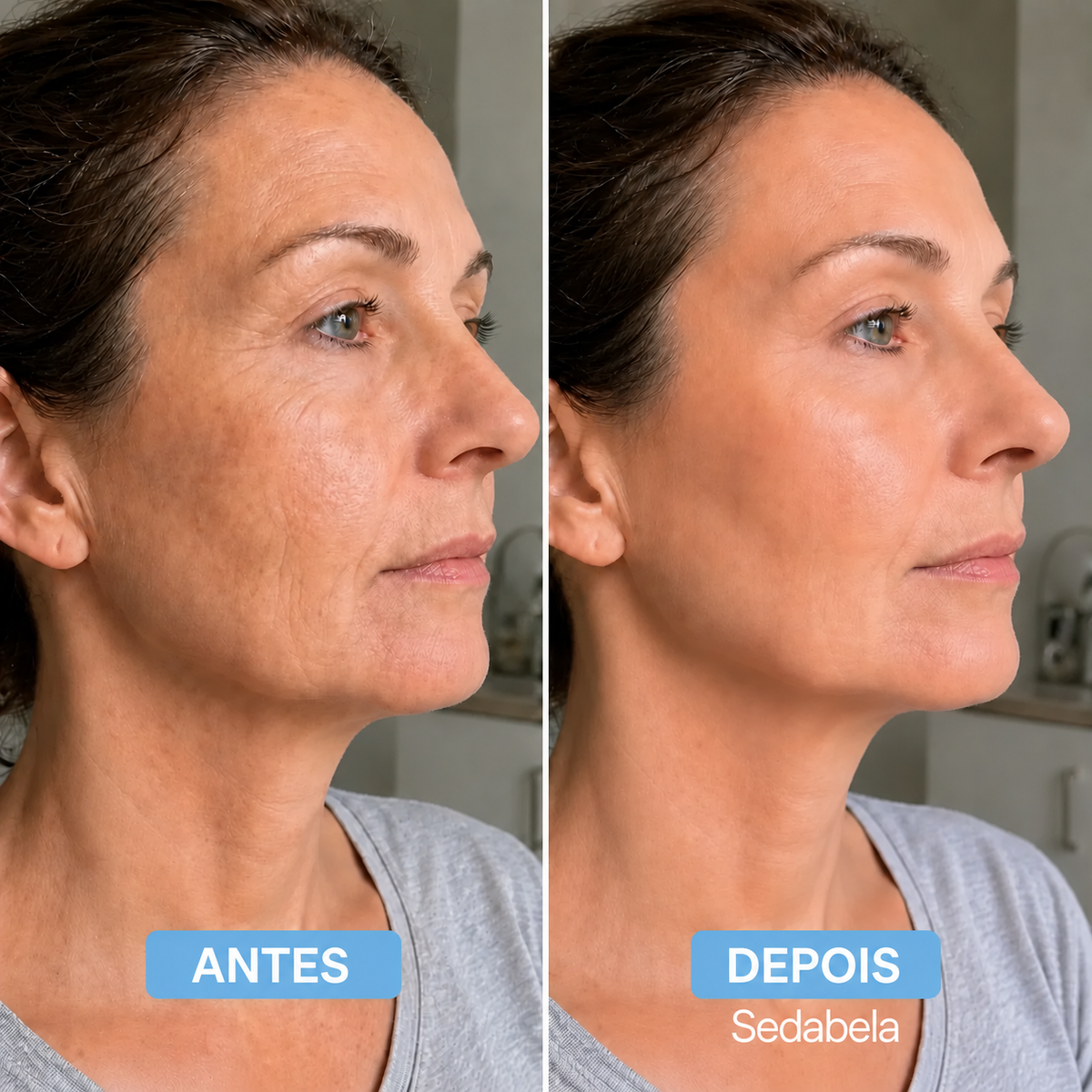 Antes e depois – perfil