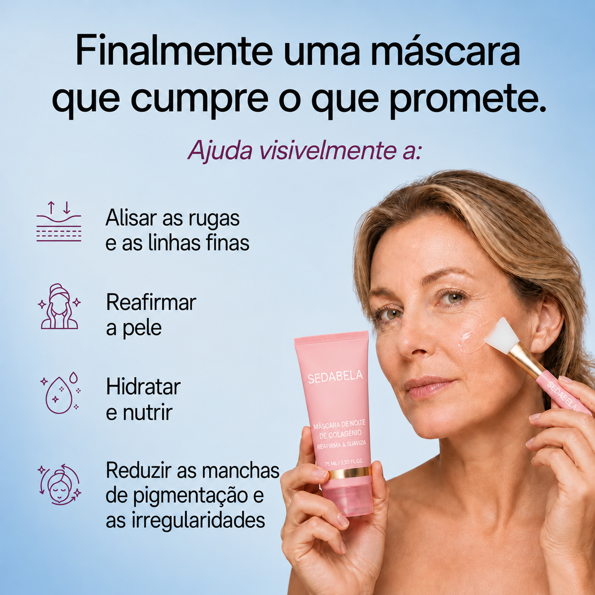 Uma máscara que cumpre o que promete