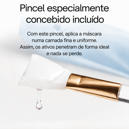 Pincel especialmente concebido incluído