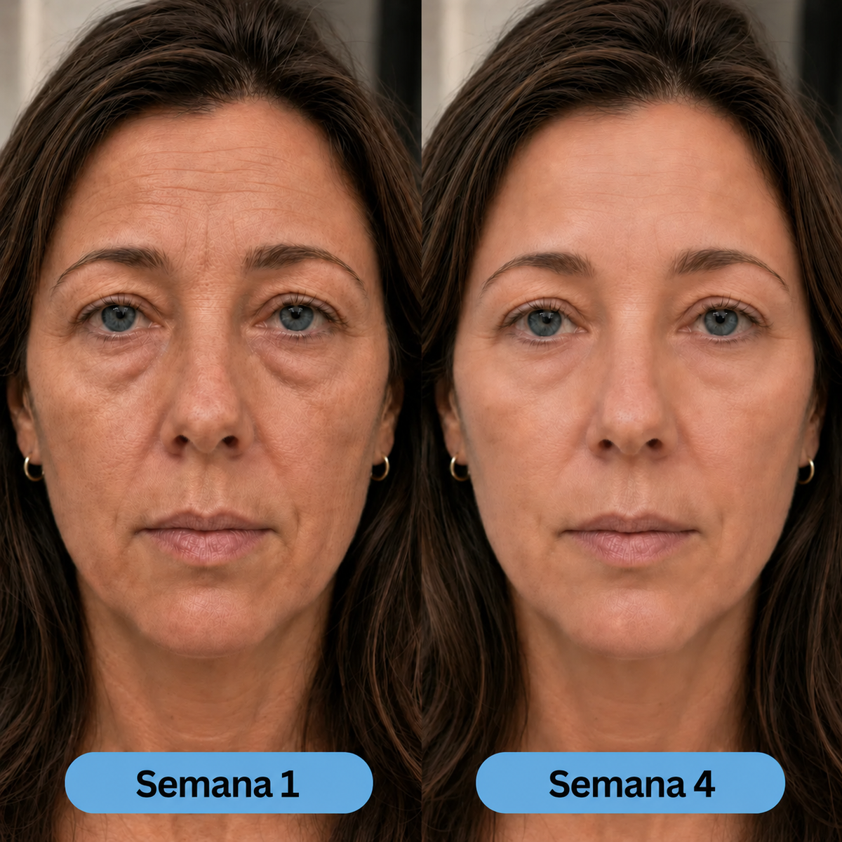 Antes e depois: semana 1 e semana 4