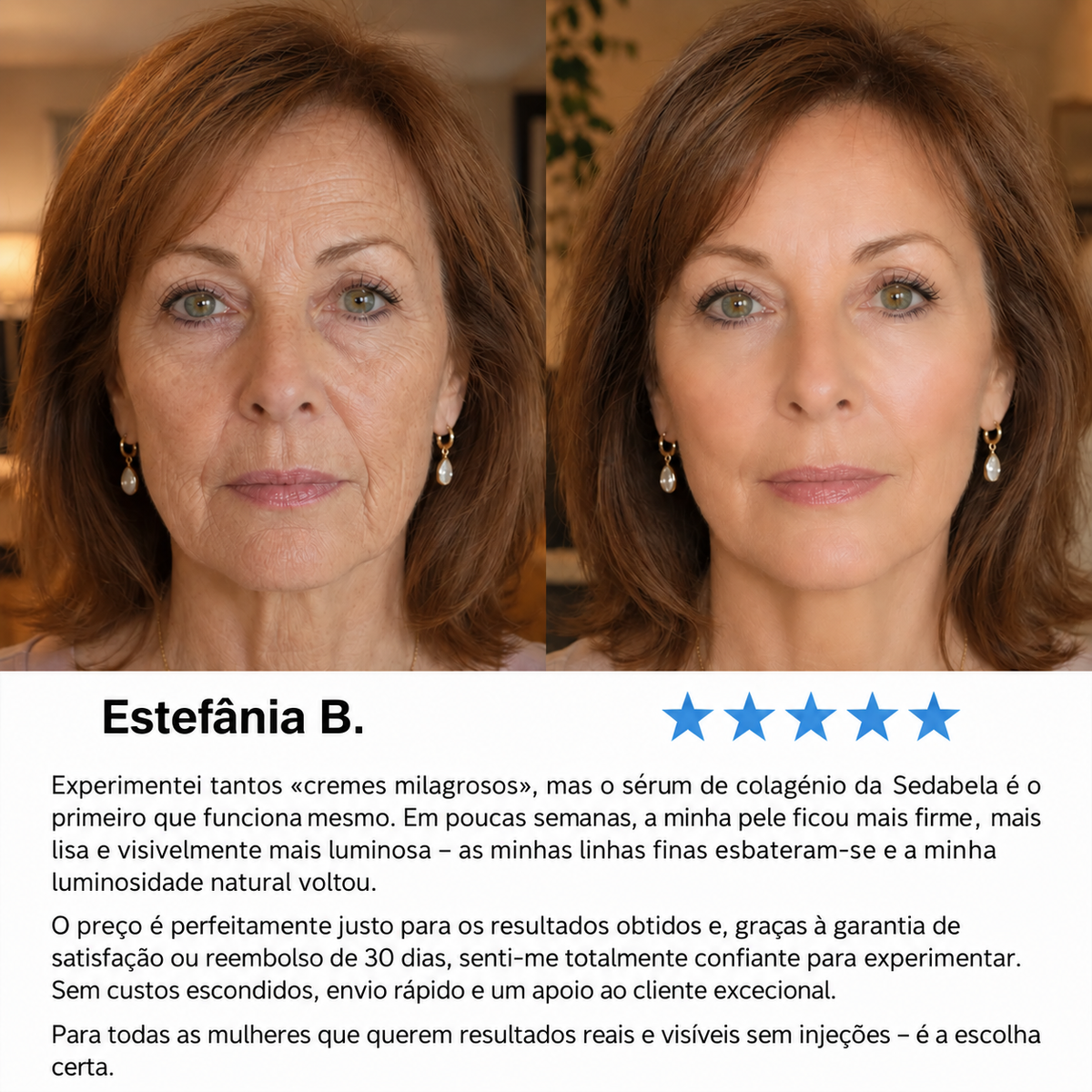 Avaliação de cliente – Estefânia B.